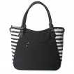 Sac  main  Yin et Yang dgoulinant et chauves-souris - Noir et blanc