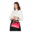 Sac rockabilly rouge  pois fermoir clic clac  - BANNED