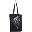 Sac shopping en toile  empreintes de pattes et poche chaton