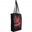 Sac shopping en toile LIVE LOUD avec main signe rock