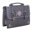 Sac style cartable noir rivet  lune 