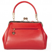 Sac Vintage Rouge  noeud Fermoir clic clac  - BANNED