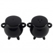 Salière + poivrière noires chaudron