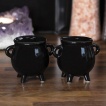 Salière + poivrière noires chaudron