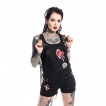 Salopette femme rock ANTI LOVE BIB AND BRACE - Heartless