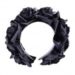 Serre-tte gothique couronne de roses noires satin - Restyle