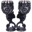 Set de 2 verres  pied chat noir Hex of the Heart - Amy Brown