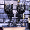 Set de 2 verres  pied chat noir Hex of the Heart - Amy Brown