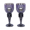 Set de 2 verres  pied cranes Deaths Desire - Nemesis Now