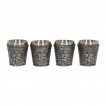 Set de 4 verres shot chevaliers en armure