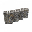 Set de 4 verres shot chevaliers en armure