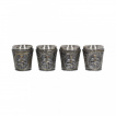 Set de 4 verres shot chevaliers en armure