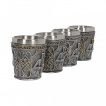 Set de 4 verres shot chevaliers en armure