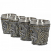 Set de 4 verres shot chevaliers en armure