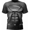 T-shirt de sport / football homme noir Muscles de Superman