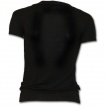 T-shirt débardeur (2en1) femme gothique noir à manches courtes