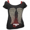 T-shirt dbardeur (2en1) femme Walking Dead 