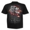 T-shirt enfant gothique à crane rock et casque squelette