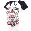 T-shirt femme couple de squelette et ancre marine - Liquor Brand