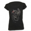 T-shirt femme gothique avec Dragon style mtalis