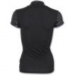 T-shirt femme gothique a col haut et dentelle de roses