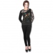 T-shirt femme gothique à manche longue en dentelle avec fée steampunk