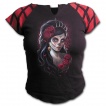 T-shirt femme gothique à mancherons