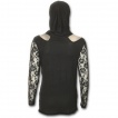 T-shirt femme gothique à manches longues et capuche avec religieuse à stigmate