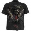 T-shirt gothique homme avec bandit Steam Punk et crane à rouages