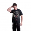 T-shirt gothique homme avec bandit Steam Punk et crane à rouages