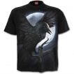 T-shirt gothique homme avec corbeau, pleine lune et crane