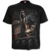 T-shirt gothique homme avec juge de la mort et bourreau à faux