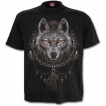 T-shirt gothique homme avec loup et attrape-rves amrindien