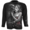T-shirt gothique homme à manches longues avec la Mort emportant une jeune femme