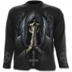 T-shirt gothique homme à manches longues avec la Mort en prière