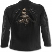 T-shirt gothique homme à manches longues avec la Mort faisant un fuck