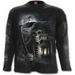 T-shirt gothique homme à manches longues avec la Mort tenant une torche