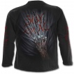 T-shirt gothique homme  manches longues avec mains de zombies tueurs