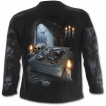 T-shirt gothique homme  manches longues avec sorcire et livre des mes