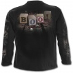 T-shirt gothique homme à manches longues à boite surprise avec clown sanguinaire