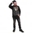 T-shirt gothique homme à manches longues à costume de vampire imprimé