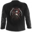 T-shirt gothique homme  manches longues  doigt de la mort avec faux et sablier