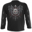T-shirt gothique homme  manches longues  Dragon conqurant le royaume magique