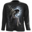 T-shirt gothique homme  manches longues  femme ange se lamentant sur une balanoire