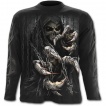 T-shirt gothique homme  manches longues  griffes de la mort et chaines