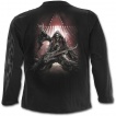 T-shirt gothique homme à manches longues à guitare avec dragon et cranes
