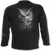 T-shirt gothique homme  manches longues  hibou rodeur chassant un serpent