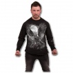 T-shirt gothique homme  manches longues  hibou rodeur chassant un serpent