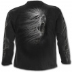 T-shirt gothique homme à manches longues imitation vampire déchirant le vêtement