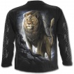 T-shirt gothique homme à manches longues à Lion fier en armure